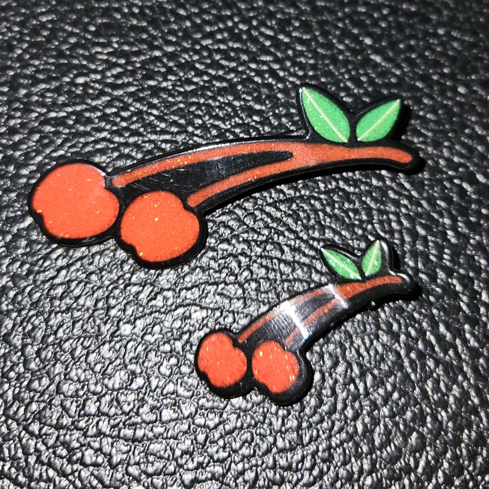 Cherry Hair Clips